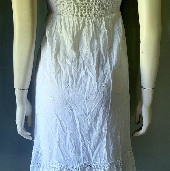 NWT Japna Petite Eyelet Cotton Maxi Dress - Picture 7 of 13